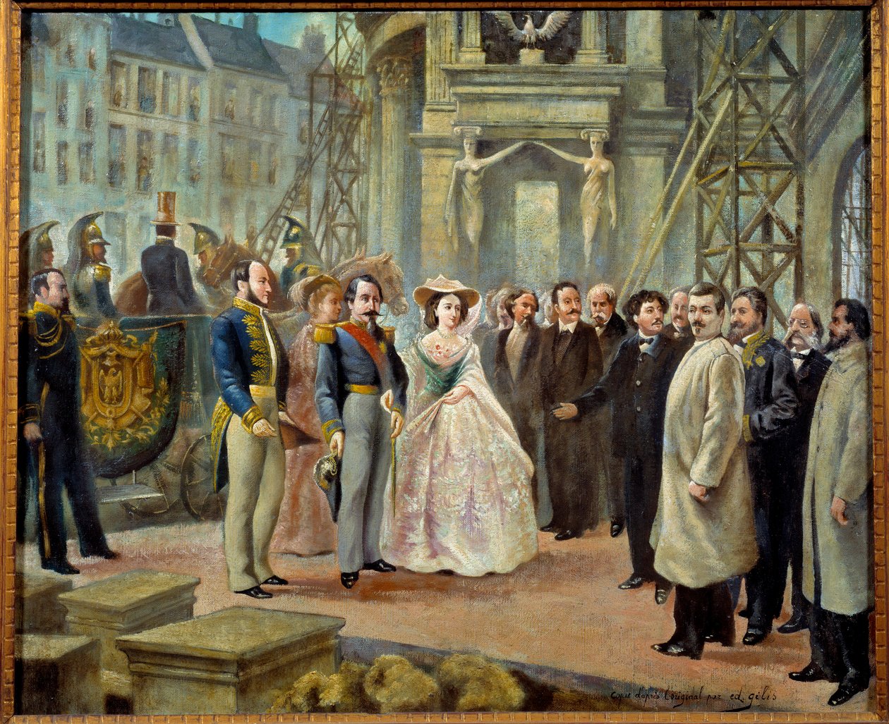 Napolyon III (1808-1873) ve Imperatrice Eugenie (1826-1920), Paris