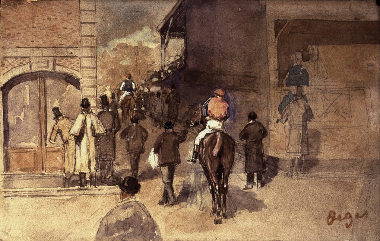 Tartım Çıkışı by Edgar Degas
