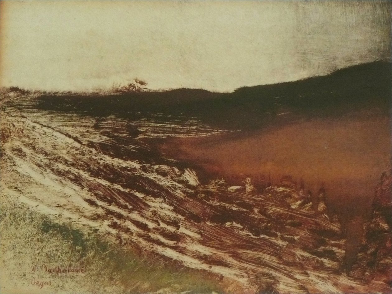 Bourgognen manzarası by Edgar Degas