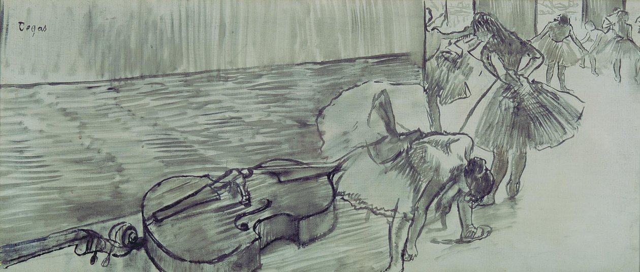 Bale La ContrabajonEspanol için Hazırlıklar: Bale El Contrabajon Hazırlıkları by Edgar Degas