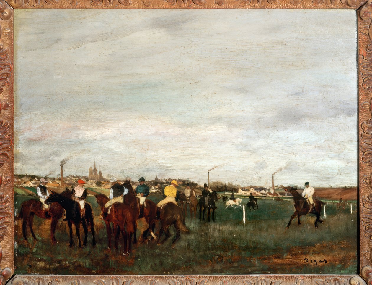Eyer yerinde by Edgar Degas