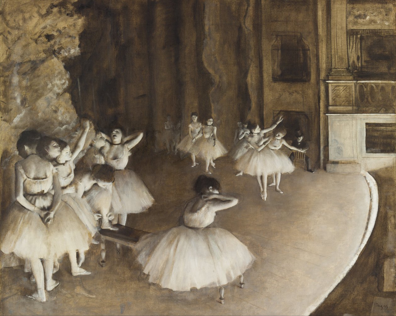 Sahnede Bale Provası by Edgar Degas