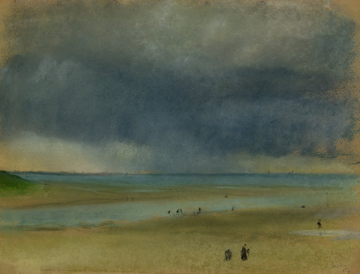 Deniz Kenarında, 1869 (pastel) by Edgar Degas