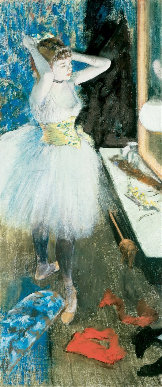 Giyinme Odasında Dansçı by Edgar Degas