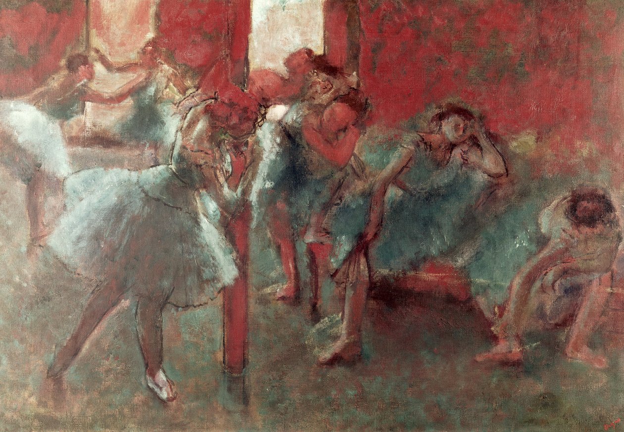 Provadaki Dansçılar, 1895-98 (kağıt üzerinde pastel) by Edgar Degas