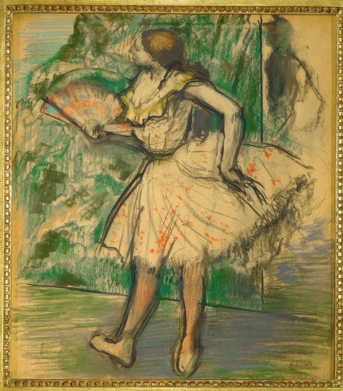 yelpaze dansçısı by Edgar Degas