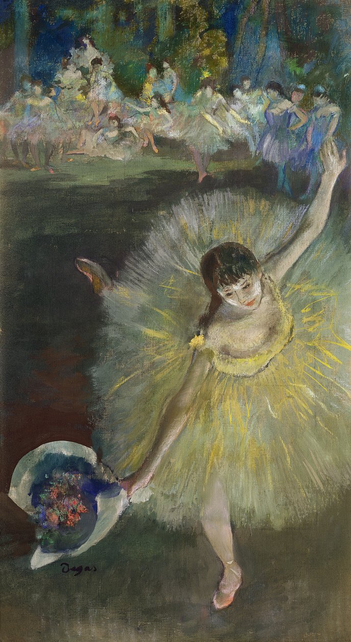 Bir Arabeskin Sonu, 1877 (tuval üzerine yağlıboya ve pastel) by Edgar Degas