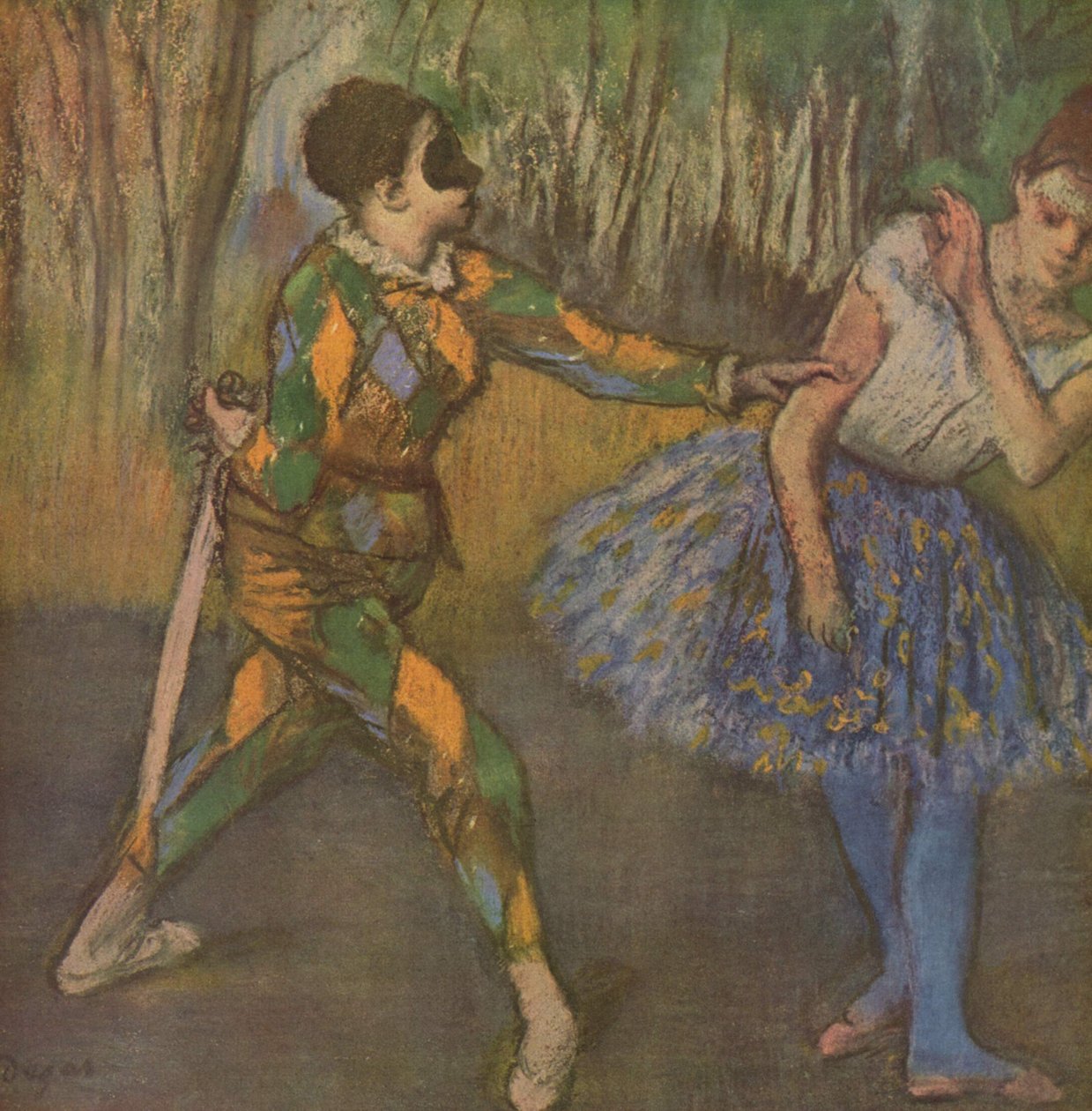 Harlequin ve Colombine by Edgar Degas