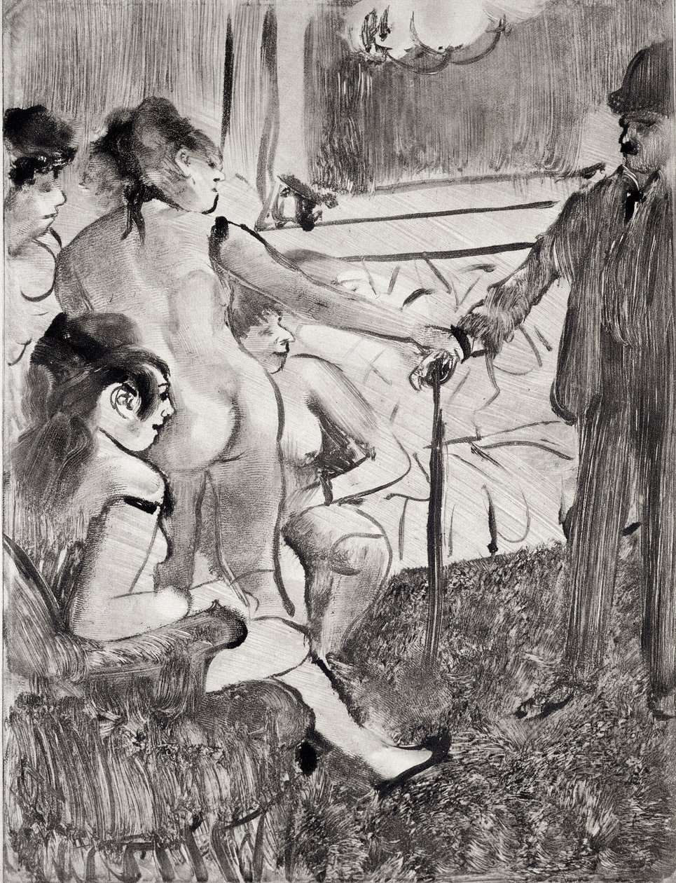 Maurice Potin tarafından oyulmuş Guy de Maupassant (1850-93) tarafından 