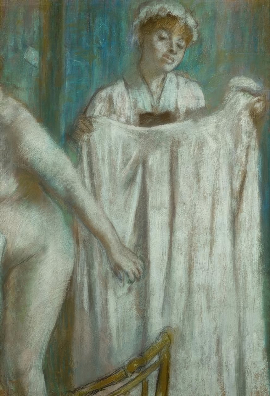 banyodan sonra tuvalet by Edgar Degas