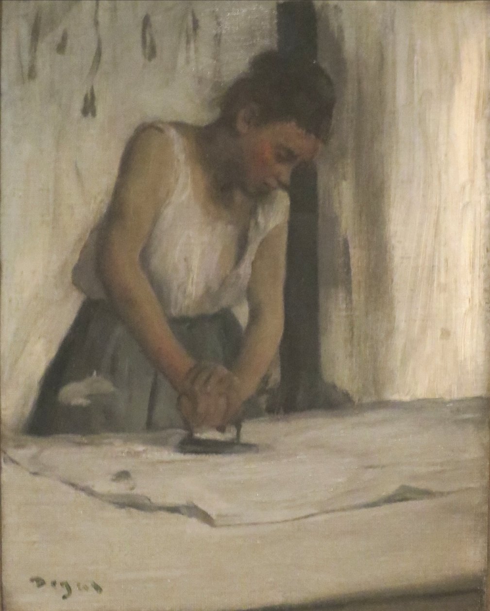Çamaşırhane, tuval üzerine yağlı boya by Edgar Degas