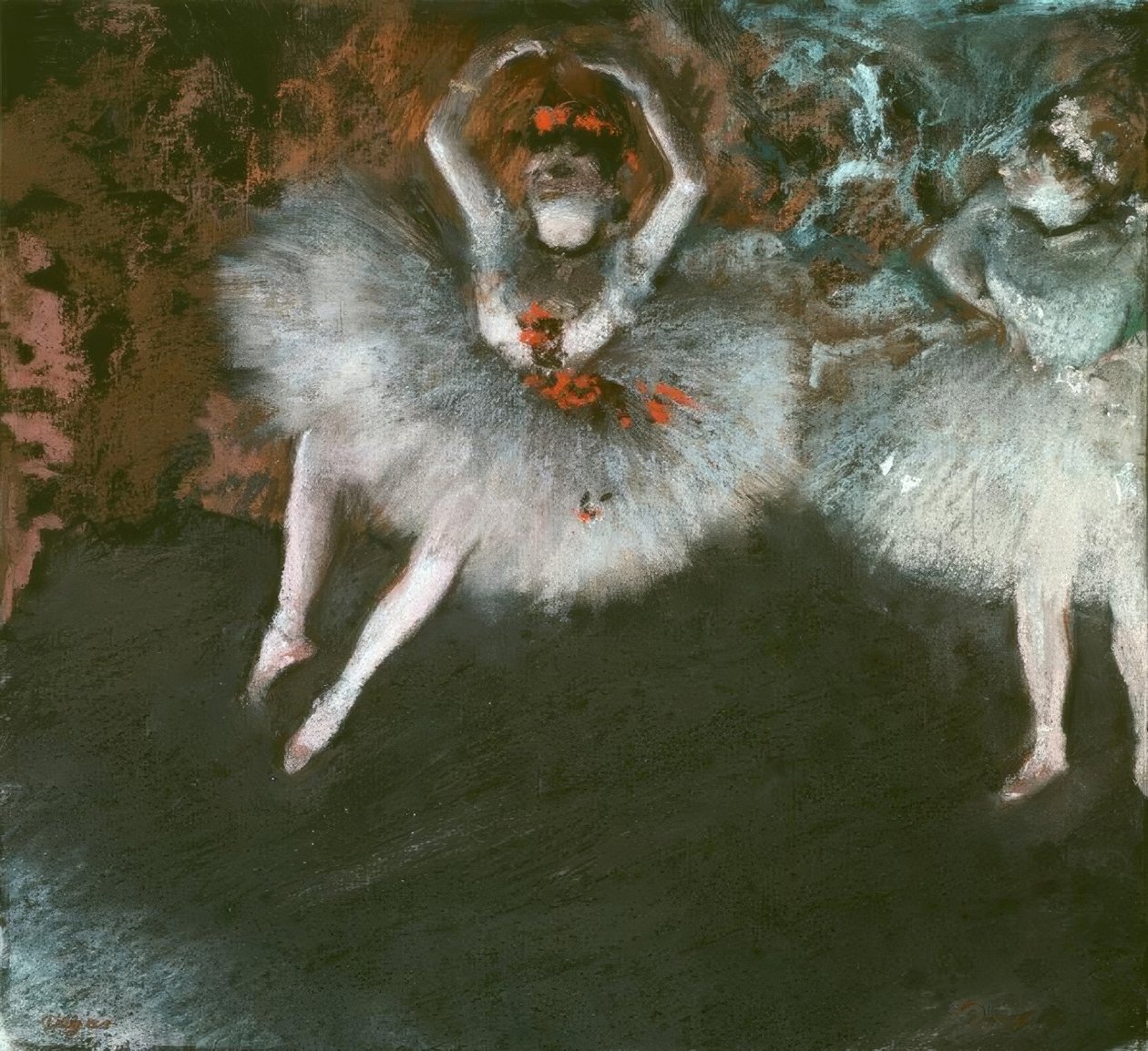 dövülmüş adım by Edgar Degas