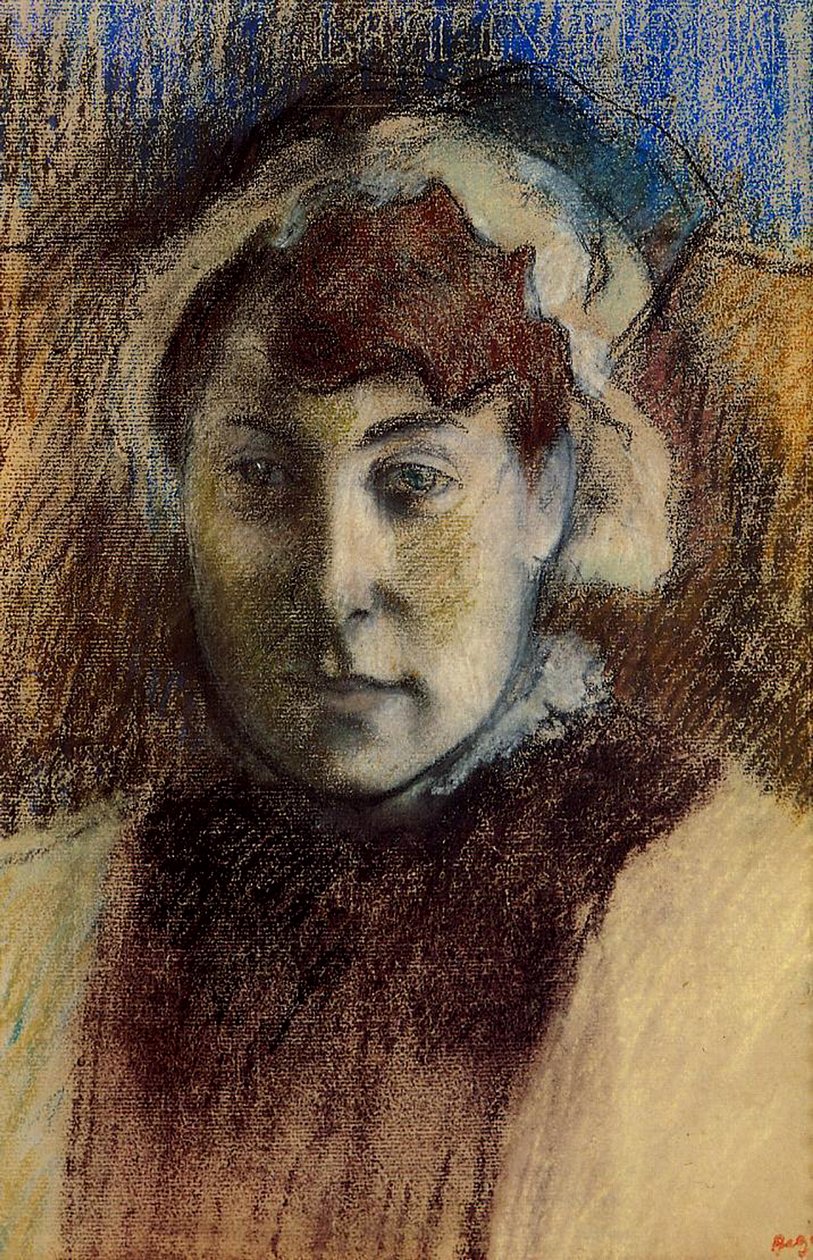 Madam Ernest May, 1881-82 (kağıt üzerinde pastel) by Edgar Degas
