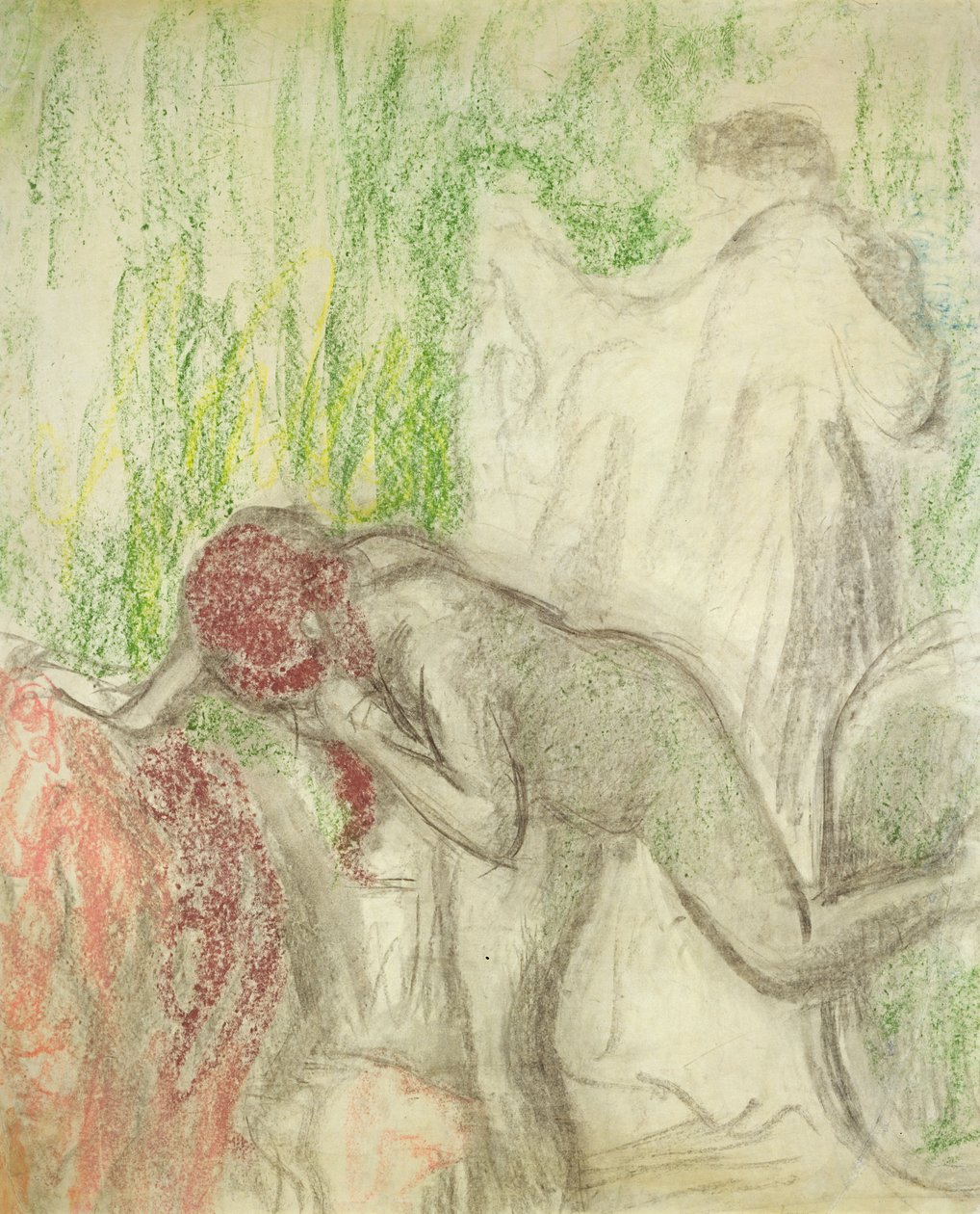 çıplak banyodan çıkmak by Edgar Degas