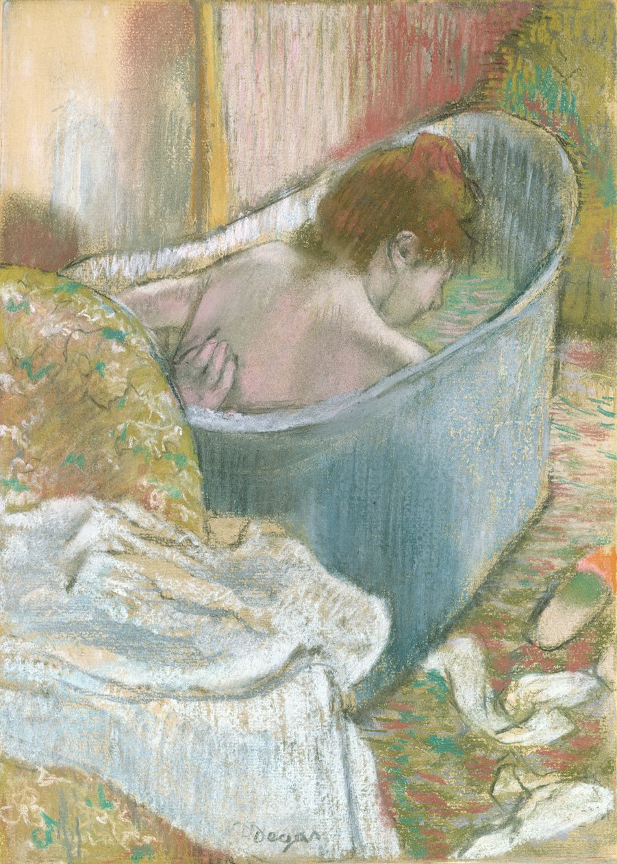 Hamam (pastel) by Edgar Degas