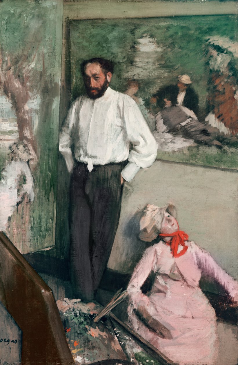 Adam ve Kukla (performansın Paul Cézanne ve 