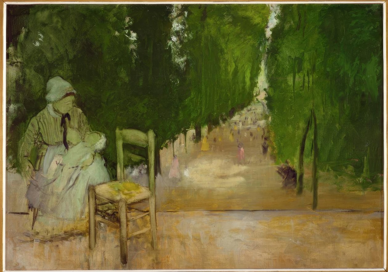 Lüksemburg bahçesinde bir dadı by Edgar Degas
