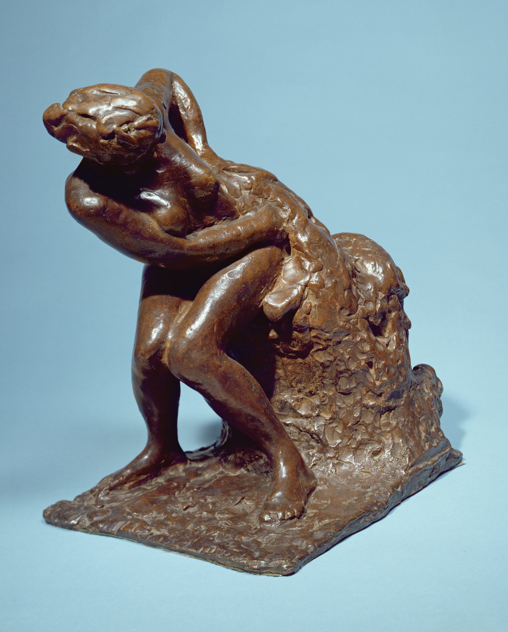 Oturan Kadın Sol Tarafını Kurutuyor (bronz) (ayrıca bkz. 351902) by Edgar Degas