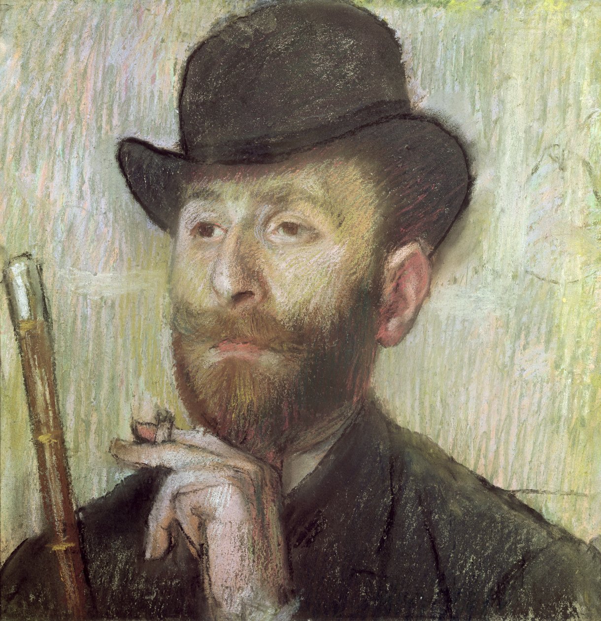 Zachary Zakarian, 1885 dolayları (gemide pastel) by Edgar Degas