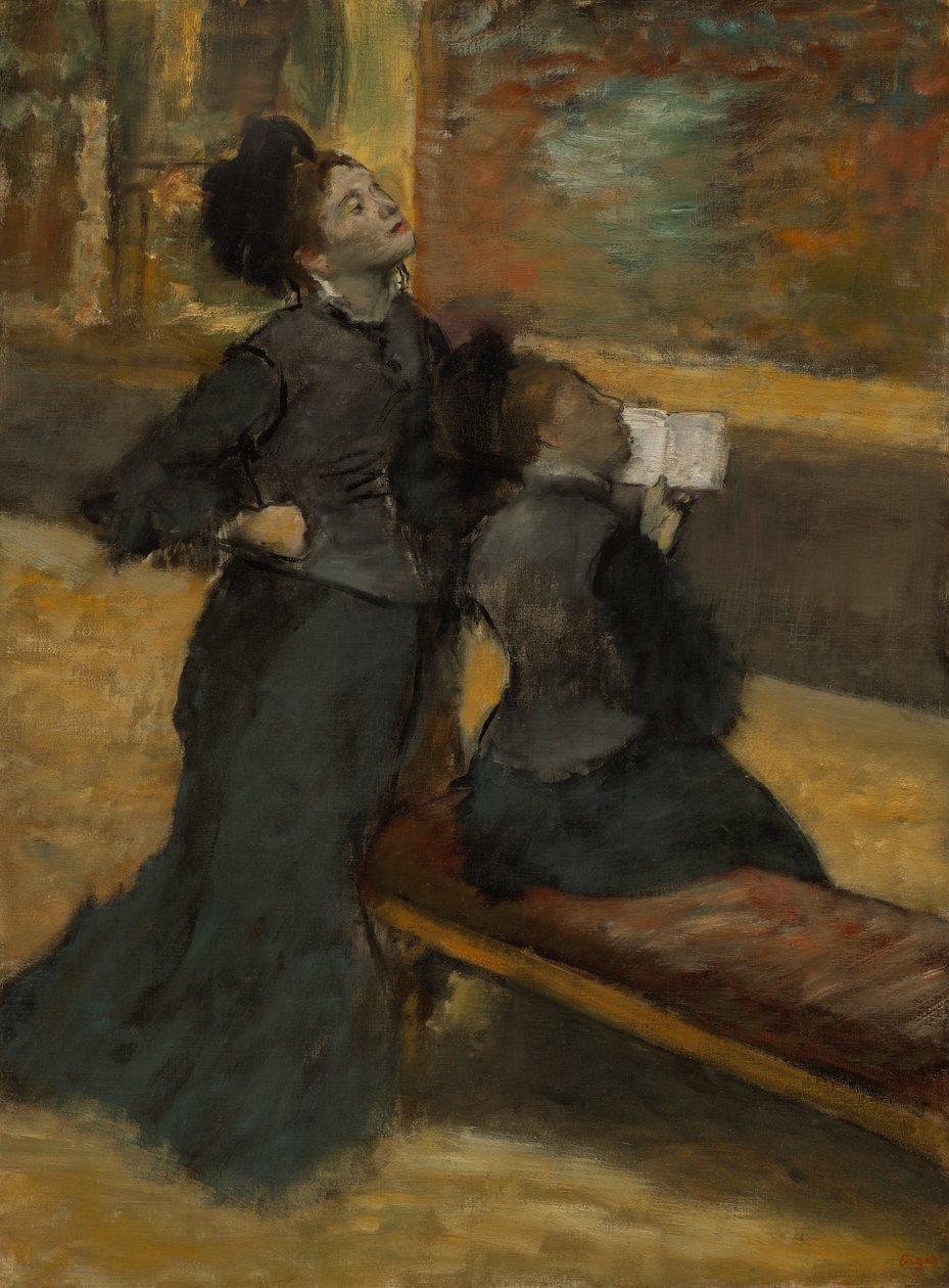 Müze ziyareti by Edgar Degas