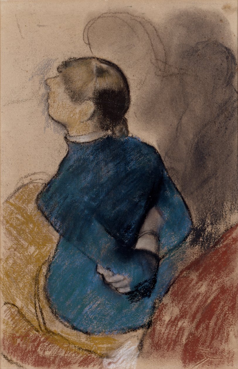 Mavili genç kadın by Edgar Degas