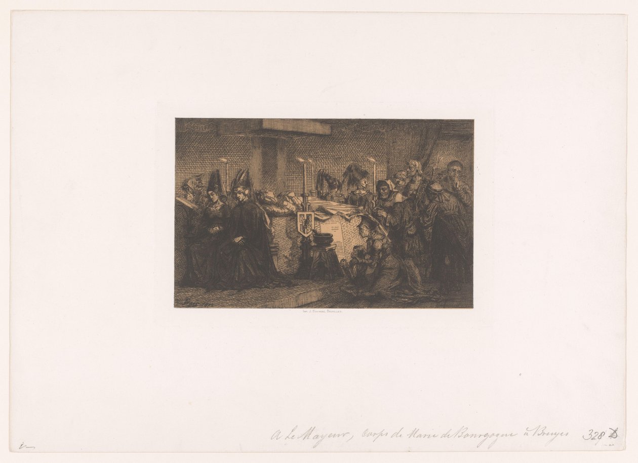 Burgundy Mary, Bruges eyaletinde by Edgar Alfred Baes