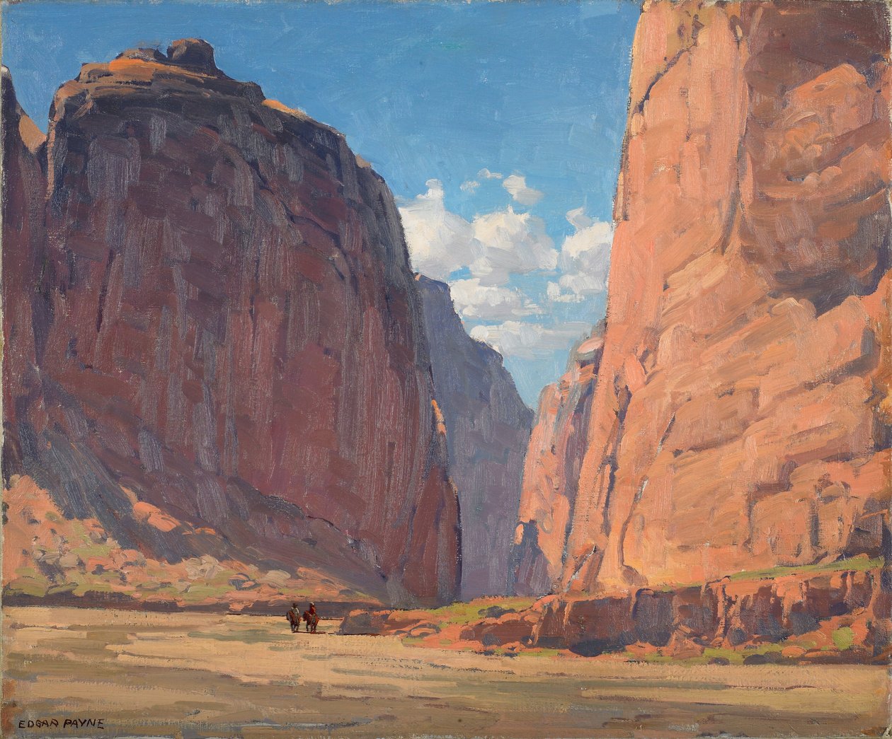 Kanyon Portalı, c.1935 (tuval üzerine yağlı boya) by Edgar Alwin Payne