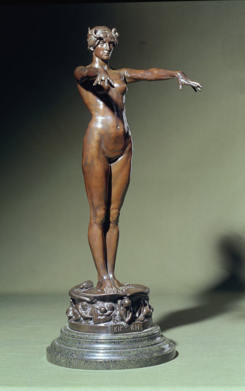 Circe, c.1893-94 (bronz ve mermer) by Edgar Bertram Mackennal