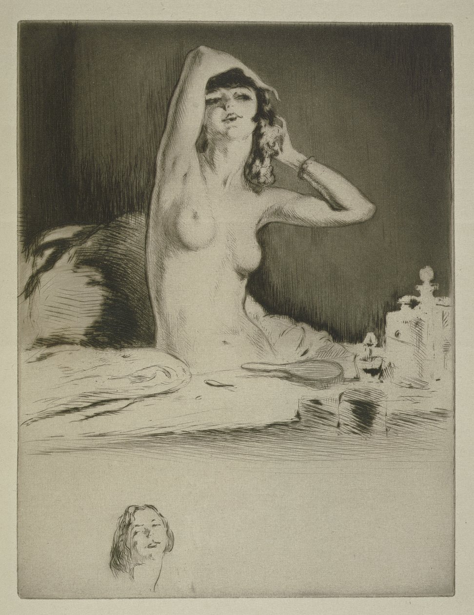 Tuvaletinde bir kadın, Sidonie-Gabrielle Colette (1873-1954) tarafından 