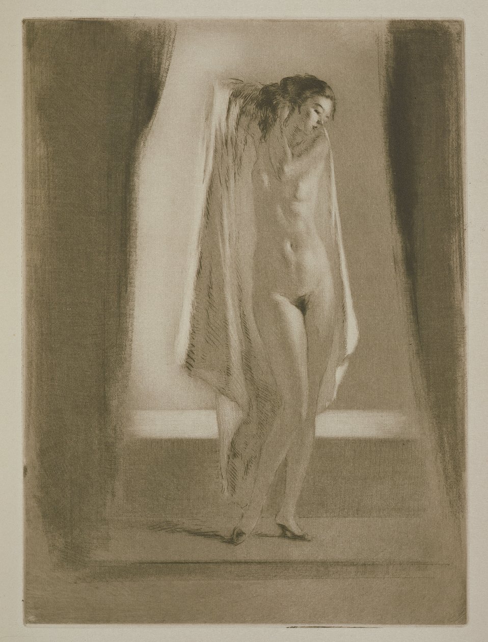 Banyodan çıkan bir kadın, Sidonie-Gabrielle Colette (1873-1954) tarafından 