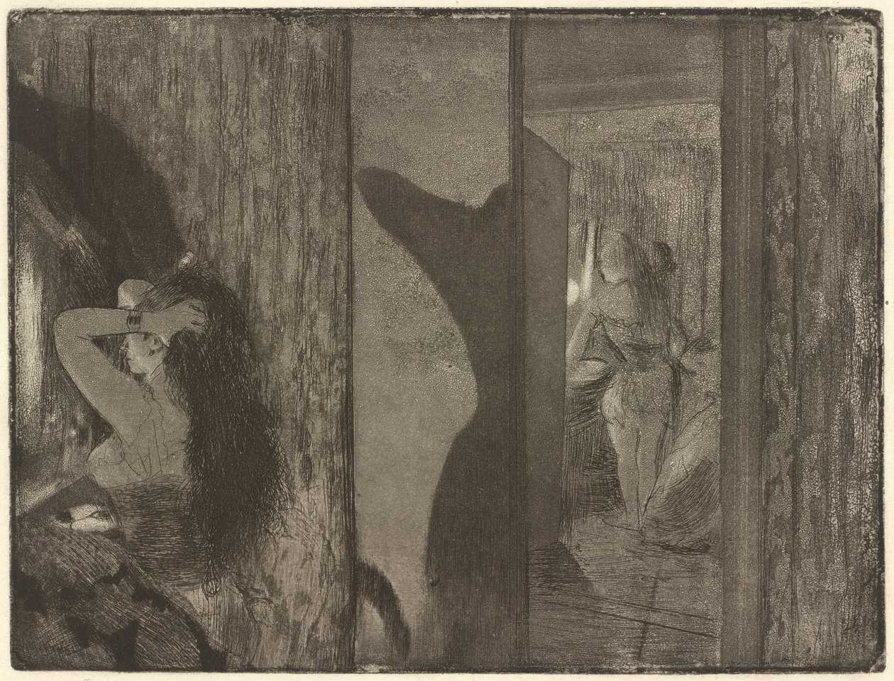 Giyinme Odalarındaki Aktrisler, 18791880. by Edgar Degas