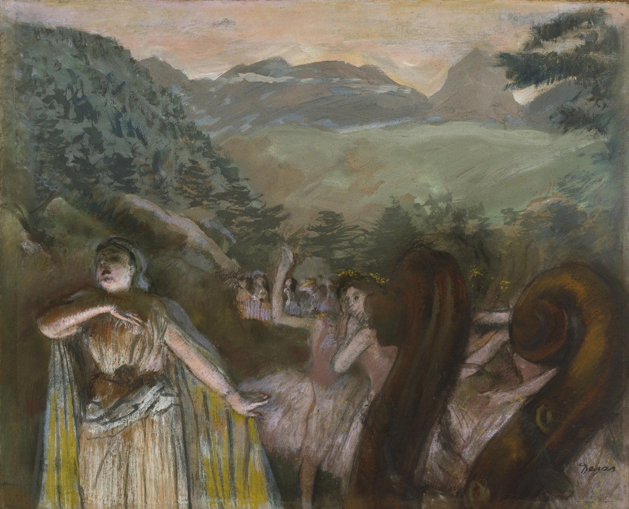 Baleden sonra Aria by Edgar Degas