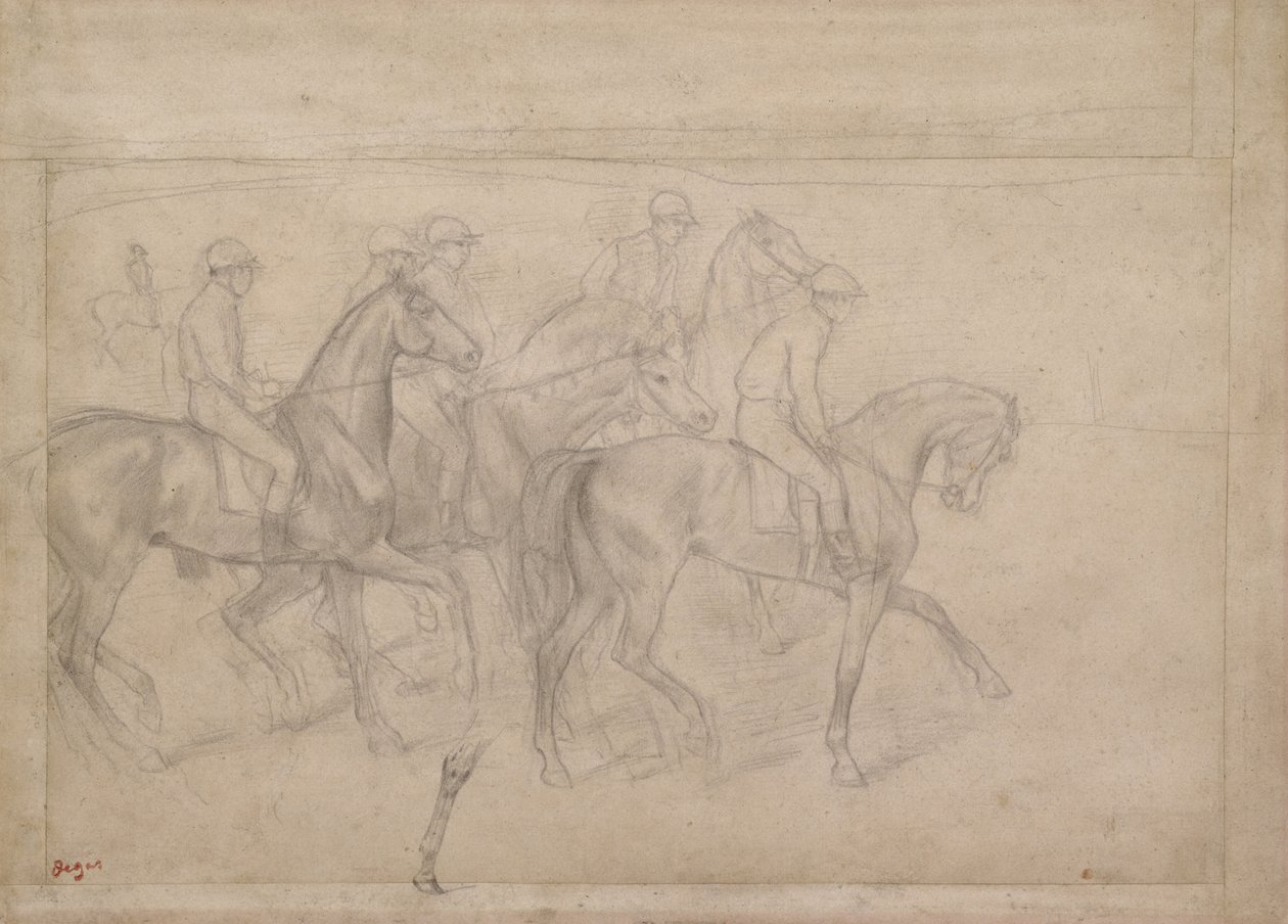 Yarışlarda, c.1860-62 by Edgar Degas