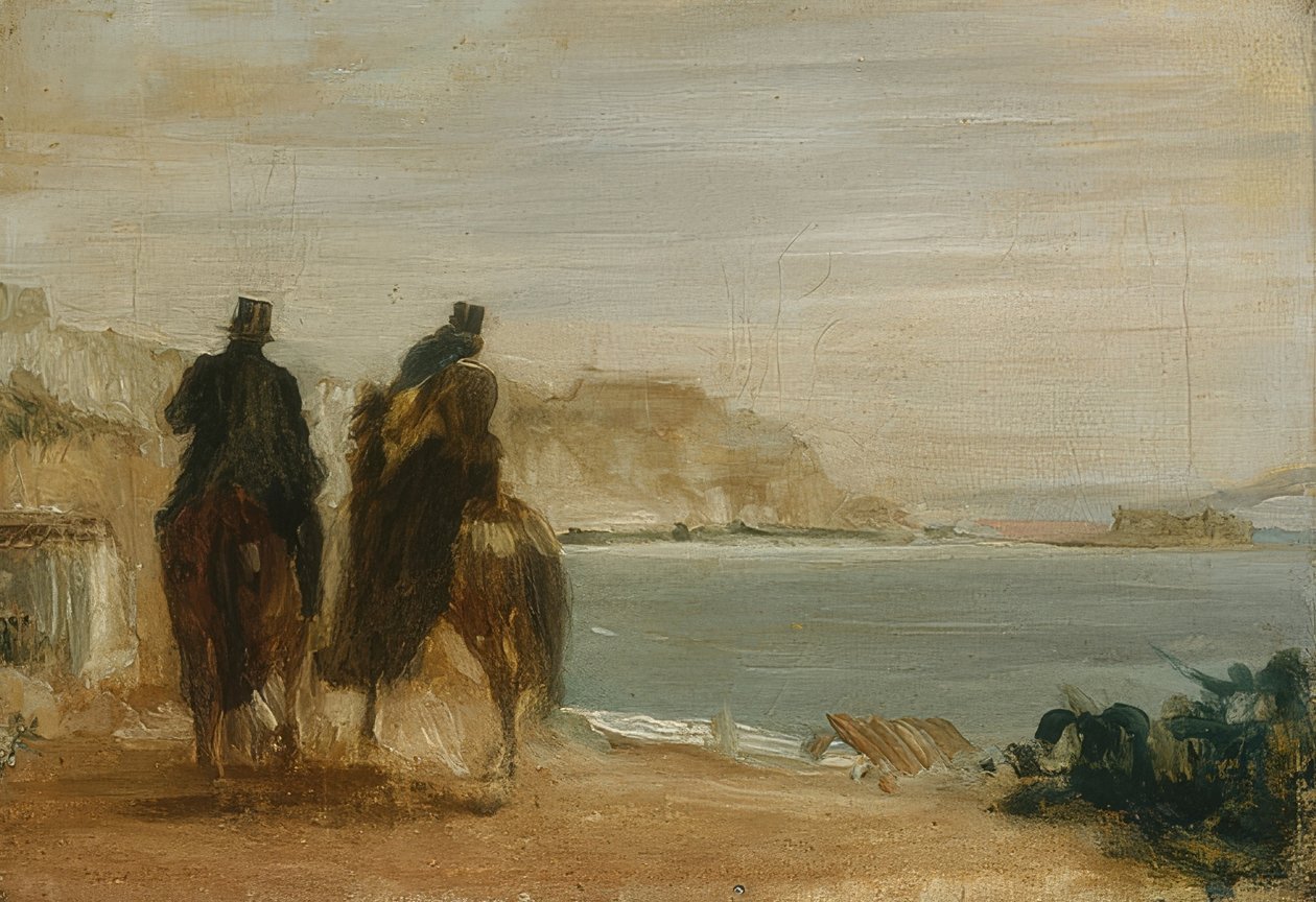 Denize çıkış. yaklaşık 1860 by Edgar Degas