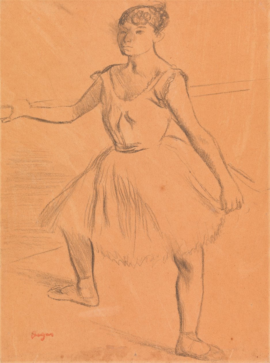 Bir barda duran balerin by Edgar Degas