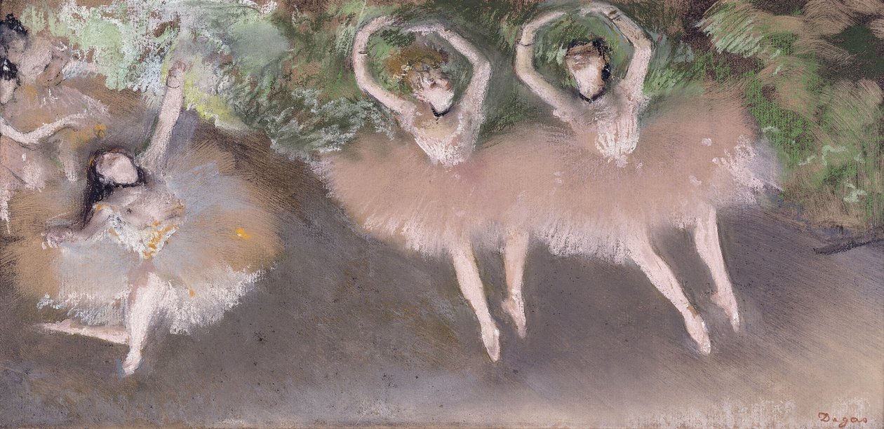 Bale Sahnesi, c.1879 (kağıt üzerinde monotip üzerine pastel) by Edgar Degas