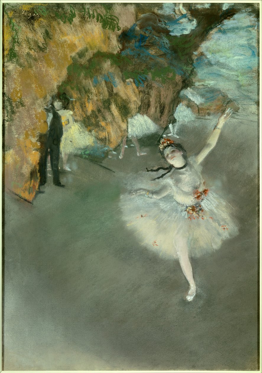 Bale ya da Yıldız ya da Dansçı sahnede by Edgar Degas