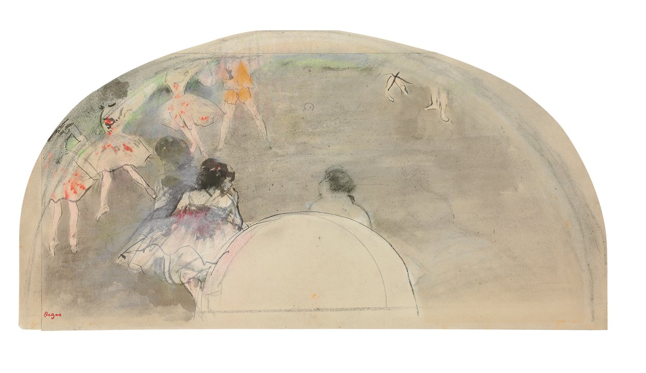 Bale sahnesi, 1880 dolayları by Edgar Degas