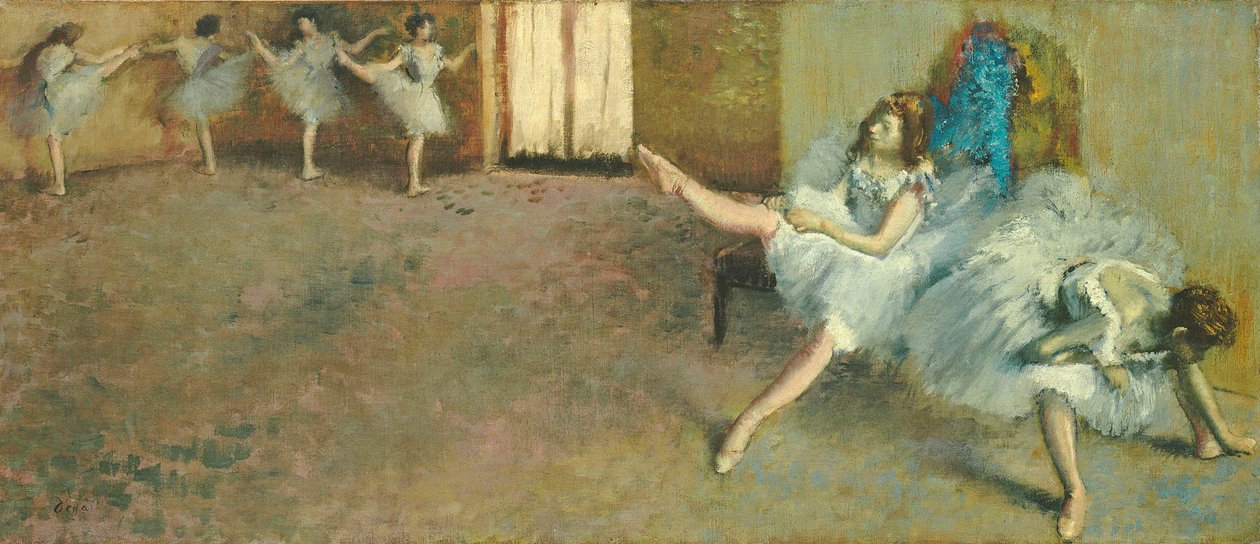 bale öncesi by Edgar Degas