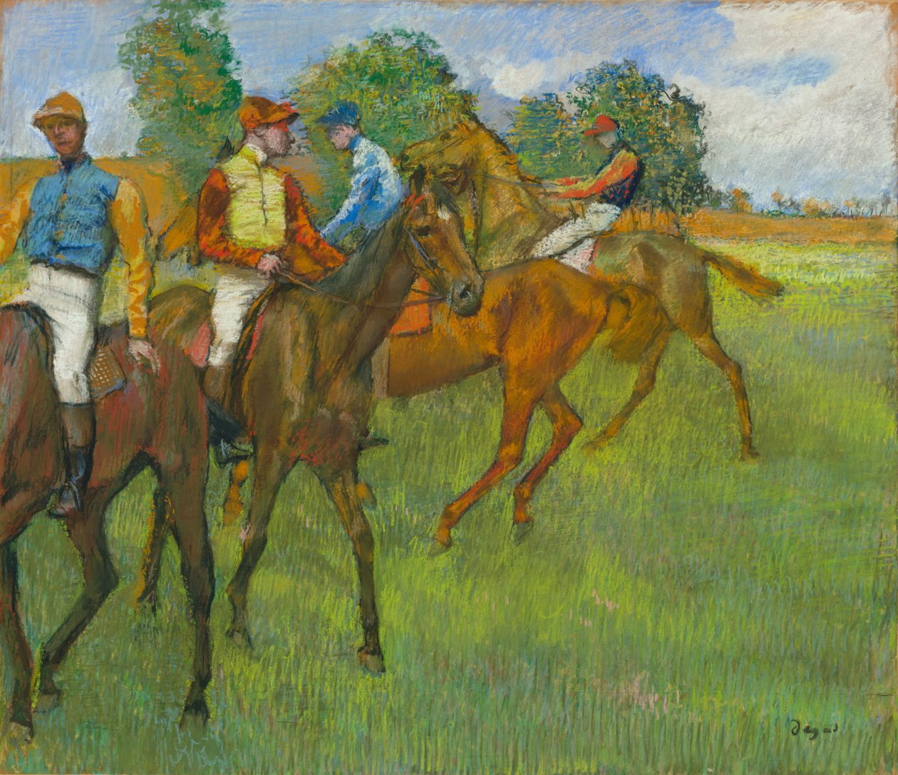 Yarıştan Önce by Edgar Degas