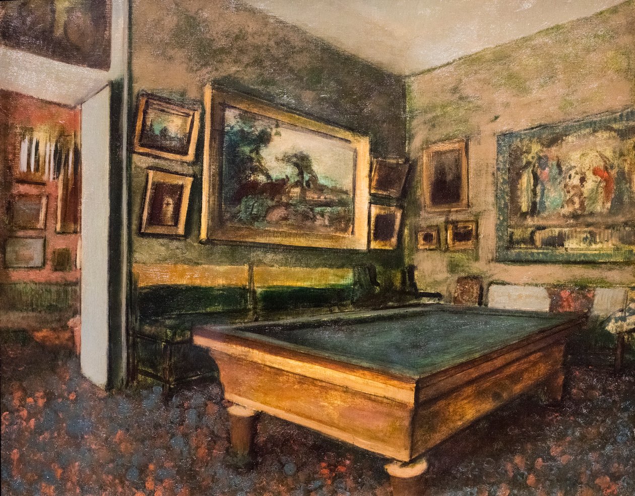 Bilardo Odası by Edgar Degas