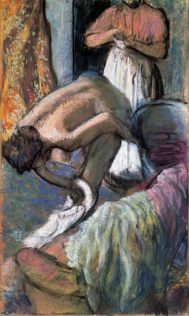 Banyodan Sonra Kahvaltı by Edgar Degas