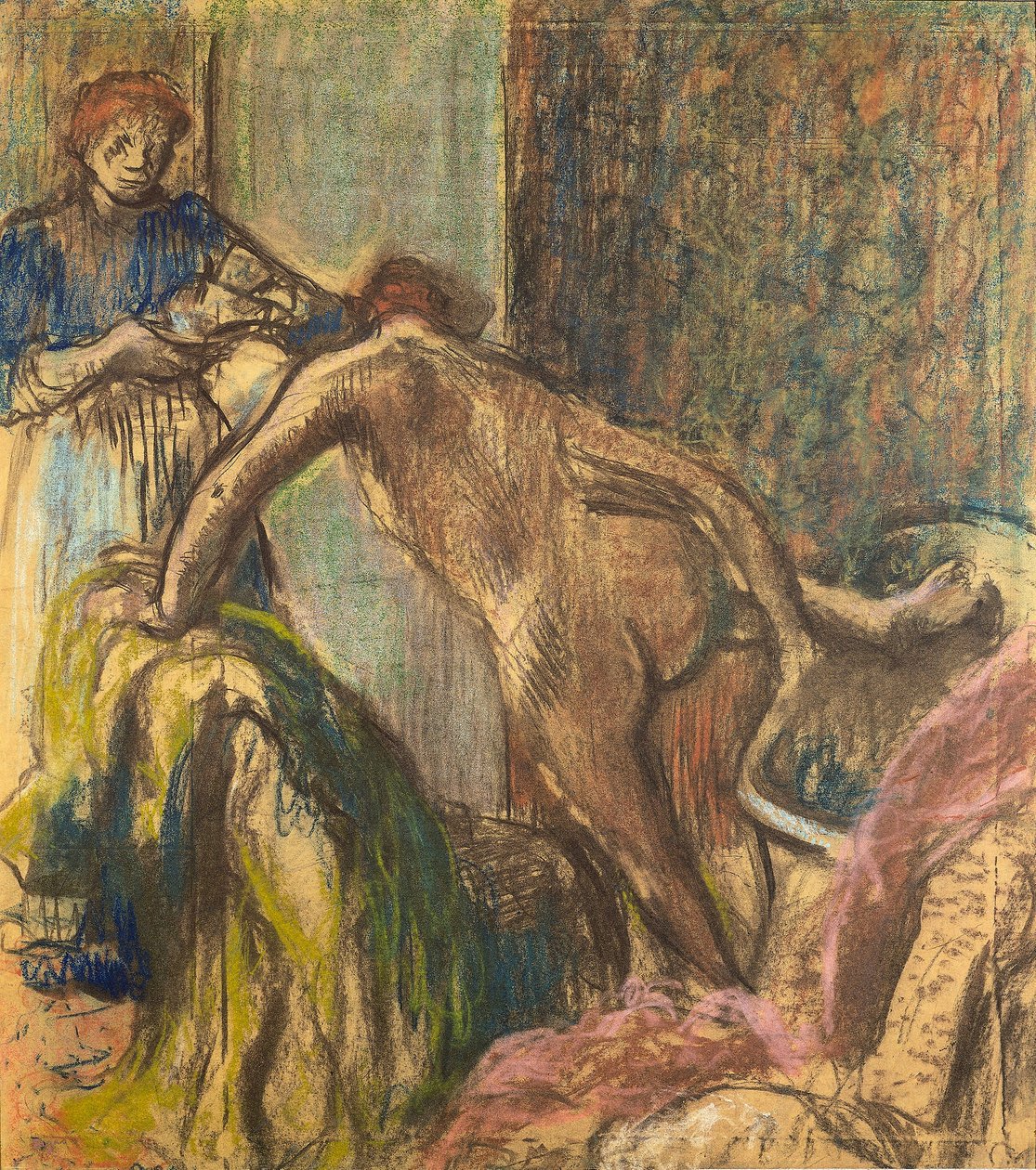 Banyodan Sonra Kahvaltı by Edgar Degas