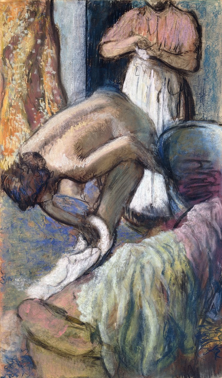 Banyodan Sonra Kahvaltı by Edgar Degas