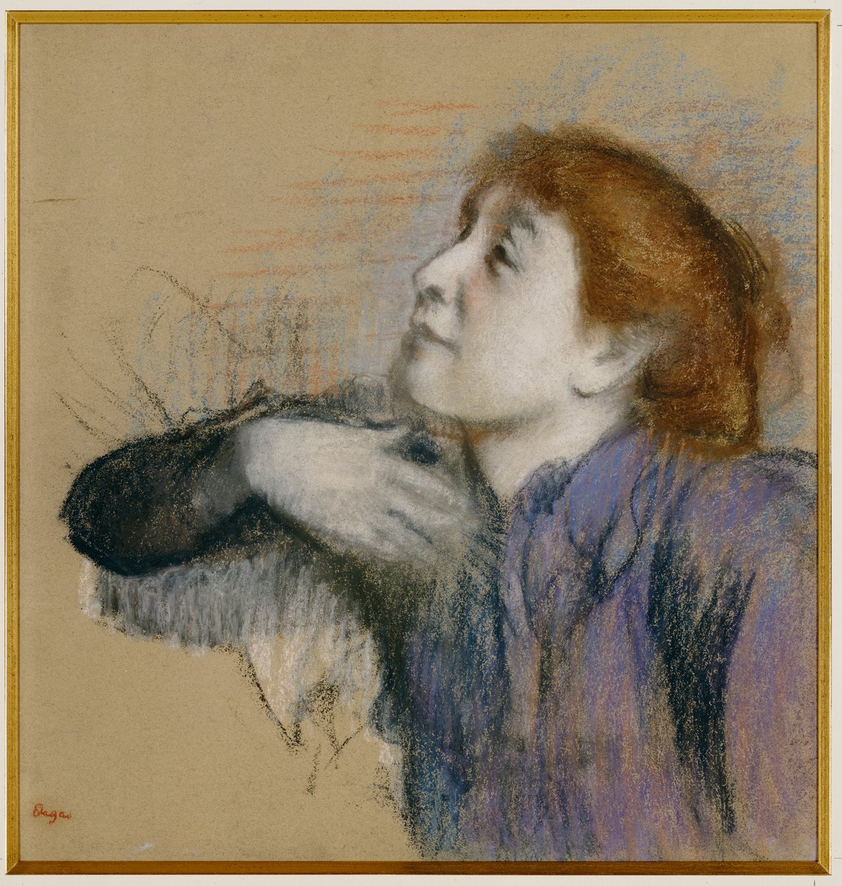 Kadın Büstü, c.1880-85 by Edgar Degas