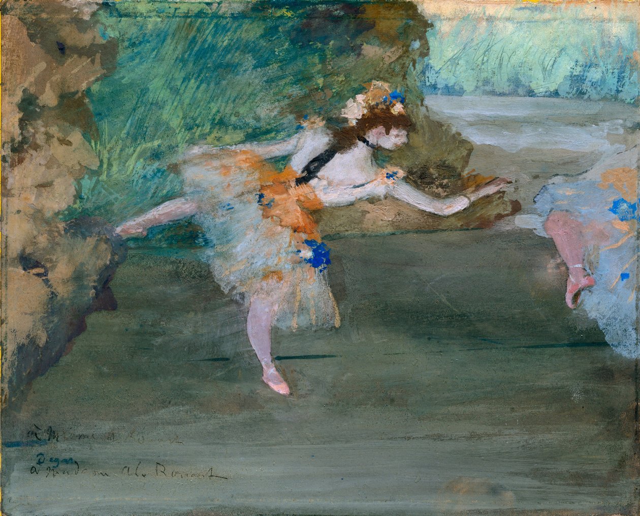 Dansçı Sahnede, ca. 1877. by Edgar Degas