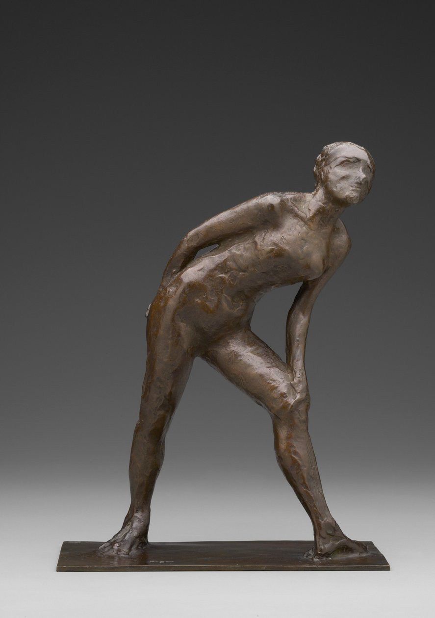 Dizini Ovuşturan Dansçı, Harlequin Rolünde Dansçı olarak bilinen (bronz) by Edgar Degas