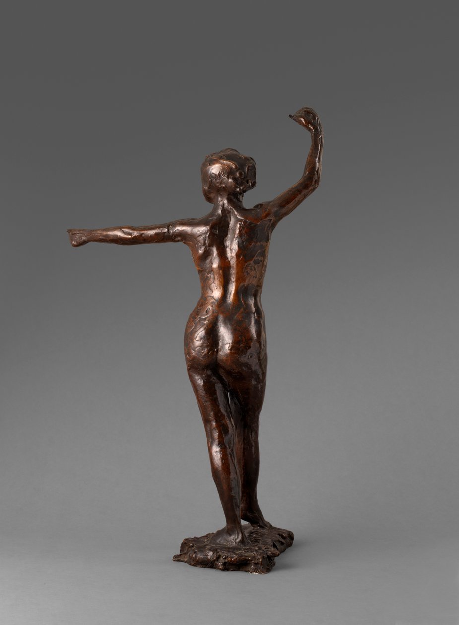 Dans etmeye hazır dansçı, sağ ayak önde, Dansa hazırlık, sağ ayak önde, 1895-1901 by Edgar Degas