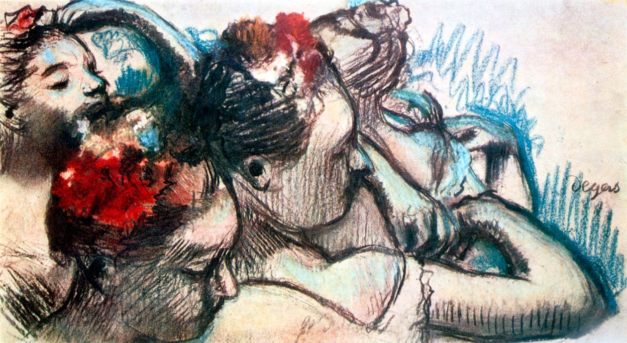 Dansçı Kafalar, 1899 by Edgar Degas