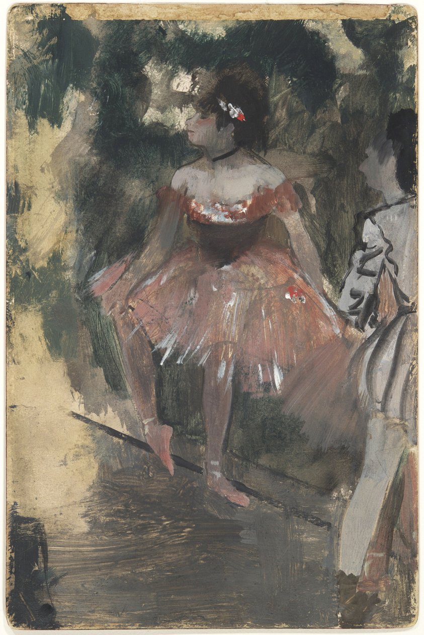 Dansçılar, c.1878 (kart üzerinde yağ ve grafit) by Edgar Degas